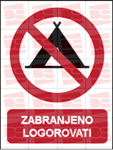 Picture of CS-ZA-203 - ZABRANJENO LOGOROVATI - PVC ploča 260x340 mm