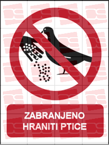 Picture of CS-ZA-206 - ZABRANJENO HRANITI PTICE