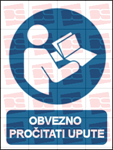 Picture of M002 - OBVEZNO PROČITATI UPUTE (CS-OB-045) - PVC ploča 260x340 mm
