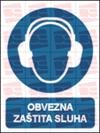 Picture of M003 - OBVEZNA ZAŠTITA SLUHA (CS-OB-005) - PVC ploča 260x340 mm